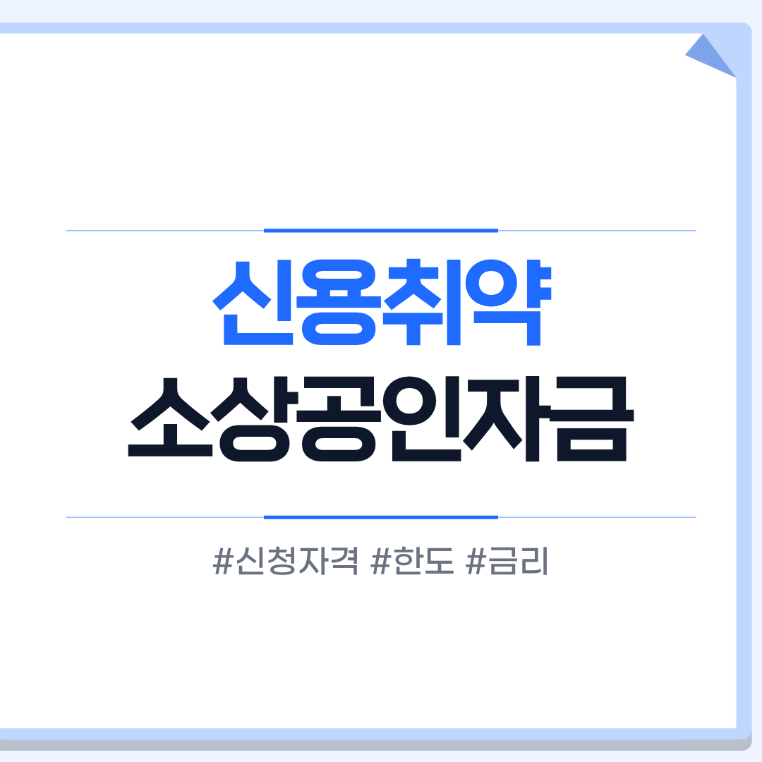 신용취약소상공인자금