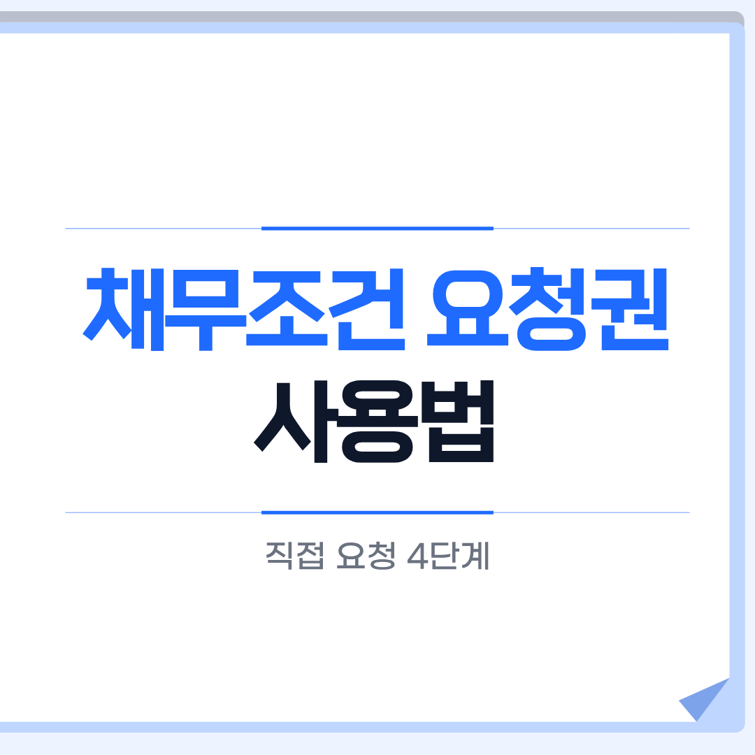 채무조정 요청권